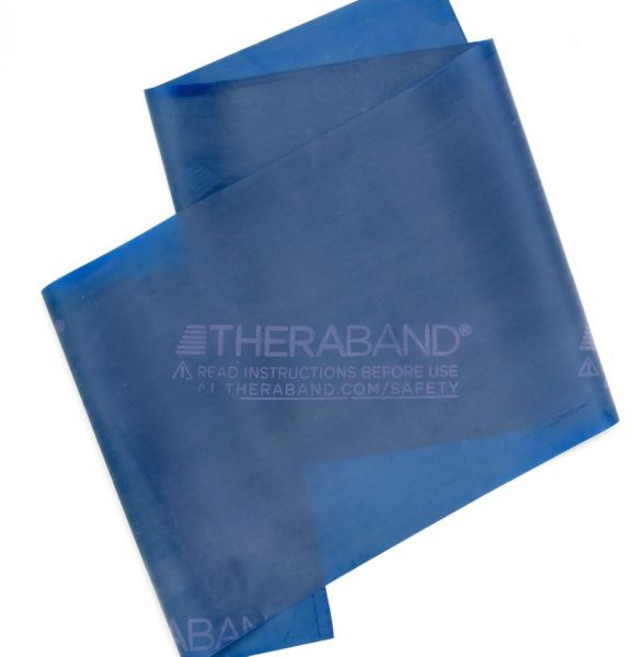 THERABAND 테라밴드 전문 라텍스 저항밴드 운동기구로서의 개별 6피트 탄성밴드 필라테스 집 운동 블랙 스페셜 헤비 어드밴스드 레벨 1, 파란색 - 매우 무거움, 1개