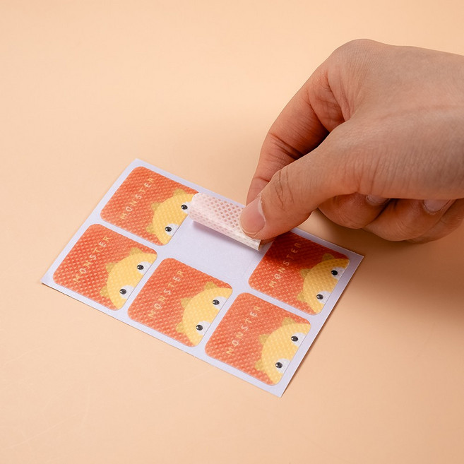 벅스몬스터 썸머 향기패치 향기나는 스티커 야외활동 등산 36개입, 1세트, 혼합색상