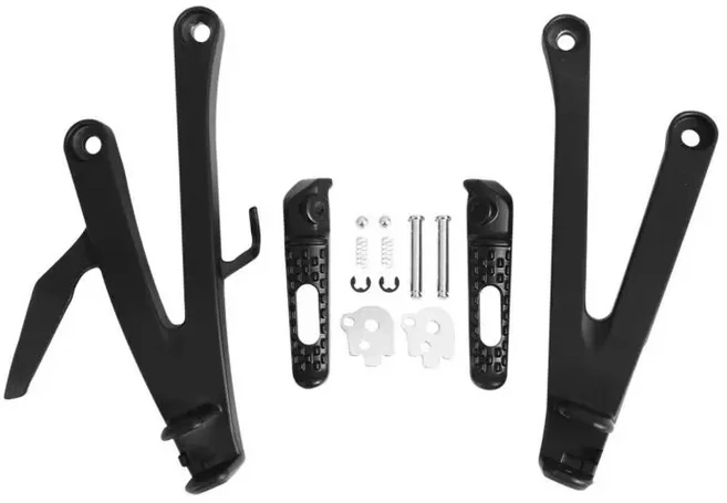 뒷좌석 승객 발판 발 페그 브래킷 혼다 CBR 600RR RR 2007-2024 2023 오토바이 액세서리, 03 Matte Black