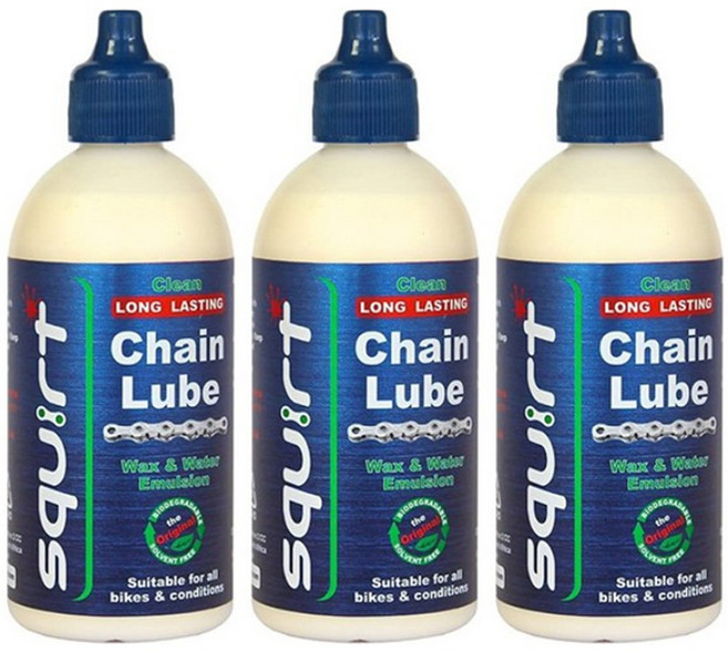스쿼트 왁스 체인루브120ml 고성능 자전거 체인오일 성능테스트 2위 건식오일 저소음, 120ml, 3개