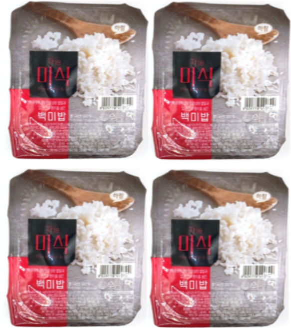 The미식 백미밥, 180g, 4개