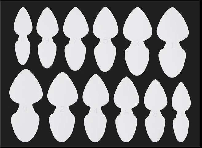 TP 듀얼 폼 네일 실리콘 패드 빠른 빌딩 익스텐션 재사용 가능한 소프트 프렌치 팁 스티커 매니큐어 도구