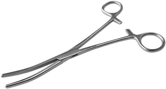 의료용 케리 곡선형 16cm 18cm, 1개