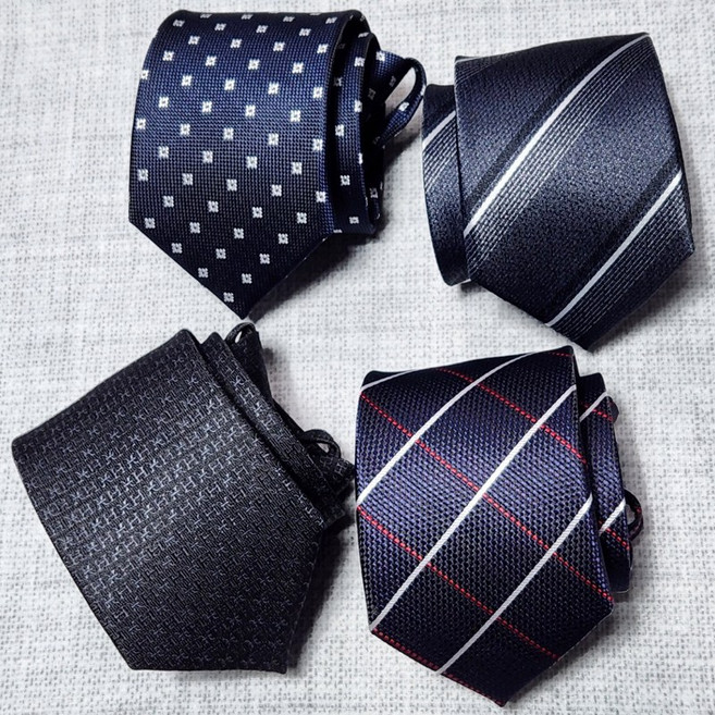 편리한 슬림 자동넥타이 4장