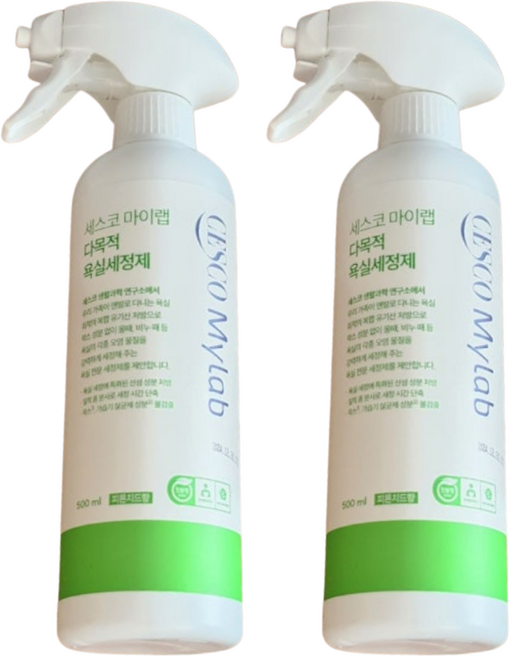 세스코 마이랩 바닥 벽면 세정제 욕실용, 500ml, 2개