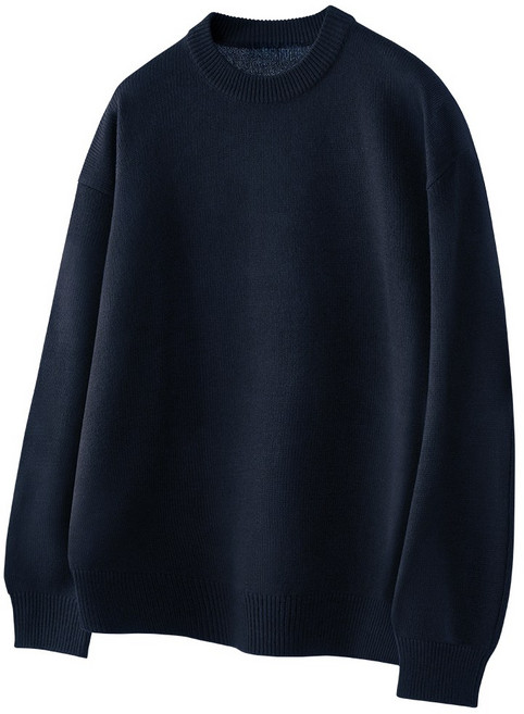 팀스핏 남성용 오버핏 오버핏 하찌 라운드 니트 6Color