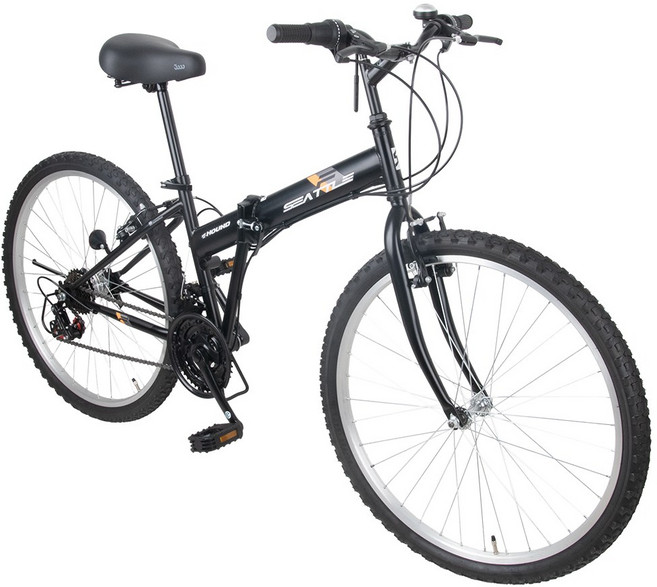 2026 시애틀F 접이식 자전거 26형 21단 실내보관 가능한 데일리 자전거, 블랙, 미조립, 1개, 170cm