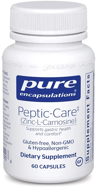 Pure Encapsulations Peptic-Care 퓨어인캡슐레이션 펩틱 케어 징크 카르노신 아연 60정, 1개 - 쿠팡