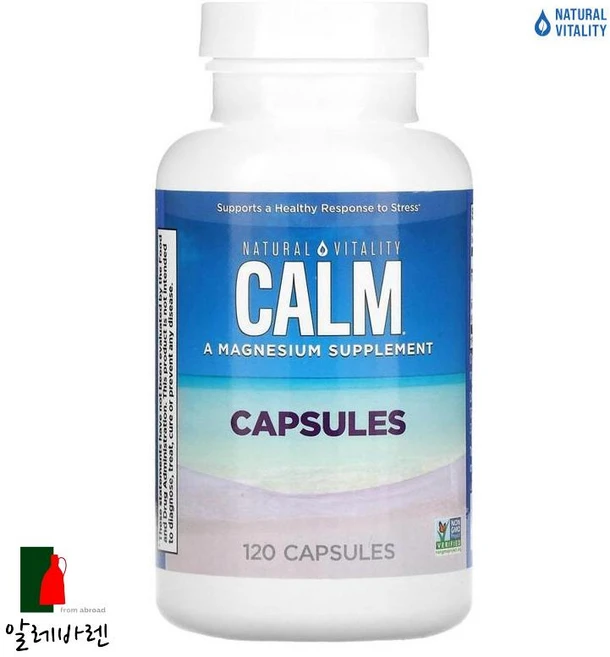 Natural Vitality 캄 마그네슘 캡슐 120정, 1개 - 쿠팡