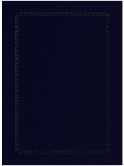 현풍 벽돌 무늬 격자 우단 상장 화일 A4, 군청색, 12개