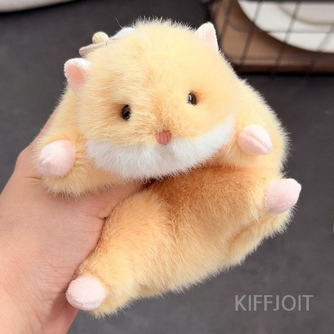 제니오숲 귀여운 말랑 햄스터인형 화이트 햄스터, 골드 햄스터