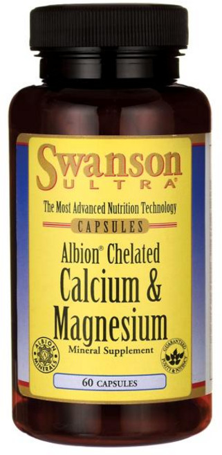 Swanson 斯旺森 Albion鈣&鎂膠囊, 60顆, 1罐