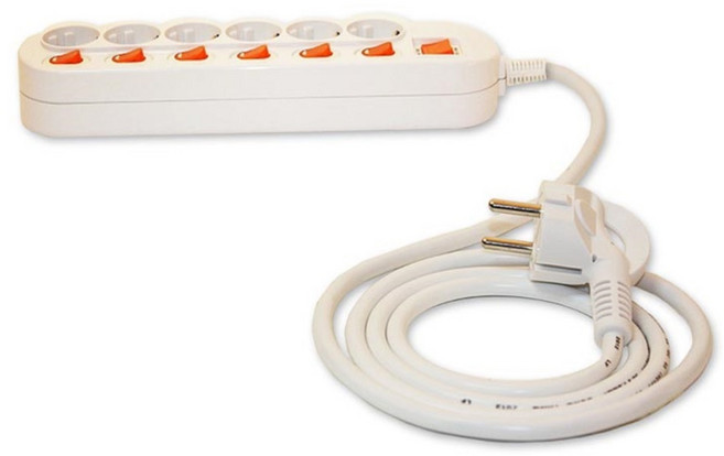 가정용 개별스위치 멀티플러그 6구 4.5M자취 원룸 거실 연장선 멀티콘센트 전체스위치 절전스위치 멀티텝