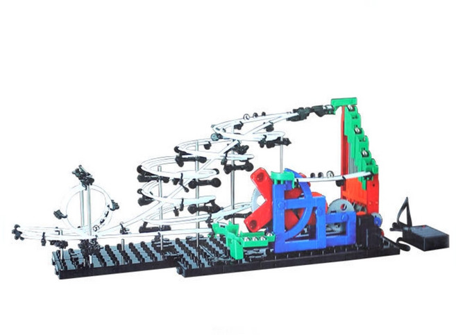 기어작동 구슬레일롤러코스터 구슬미끄럼틀만들기 고급형마블런 1단계