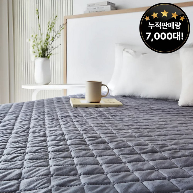 <신규출시>한일의료기 초극세사 프리미엄 탄소열선 전기요 그레이 싱글(100x180cm)