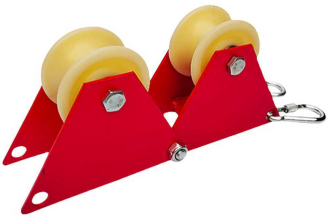 밧줄 도르래 건물 외벽 청소 도르레 용품 등반 마모방지 암벽 작업 창문 고도, 더블후크+중형로프