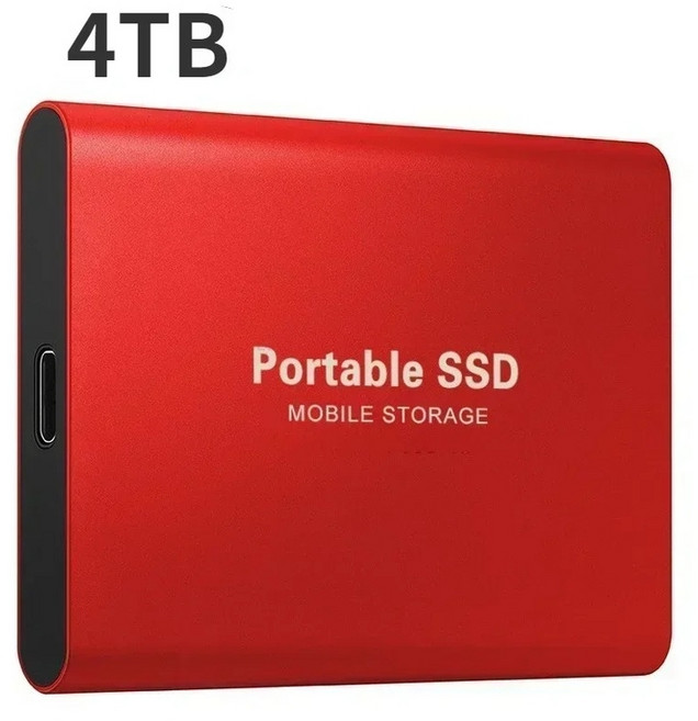 외장 SSD 1TB 2TB 고속 [노트북/데스크탑], 4TB 레드