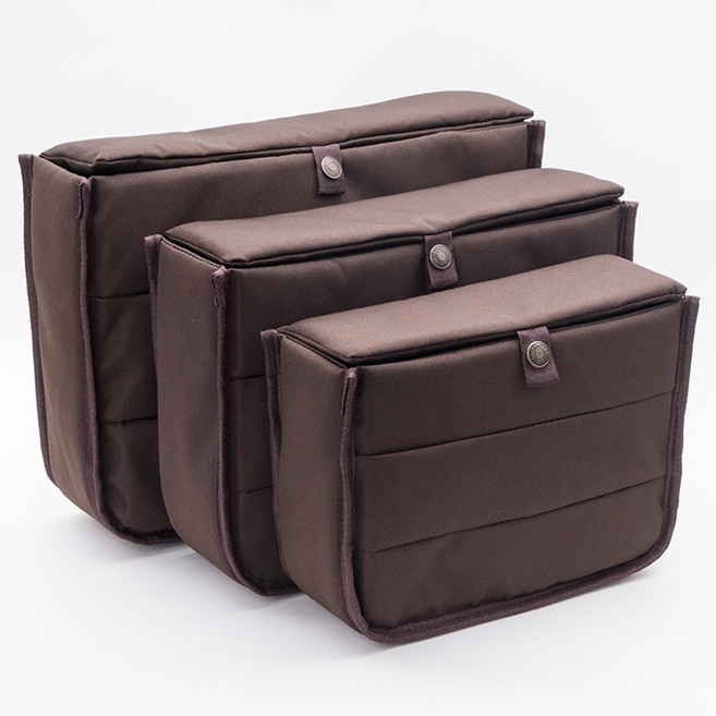 카메라 칸막이 이너백 파우치 쿠션 보관 파티션 01.A1 커피 브라운 S, 05.A2 블랙 M