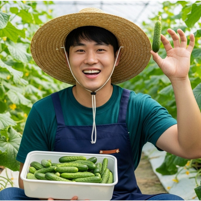 청년농부 산지직송 미니오이, 1개, 1kg
