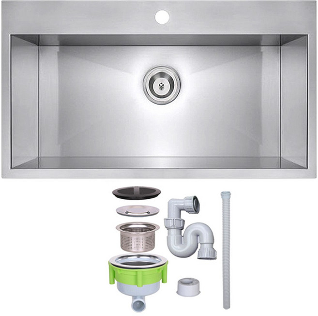 아스타 네모850 리폼볼 사각싱크볼 씽크볼 교체(올스텐배수구 포함), 1개