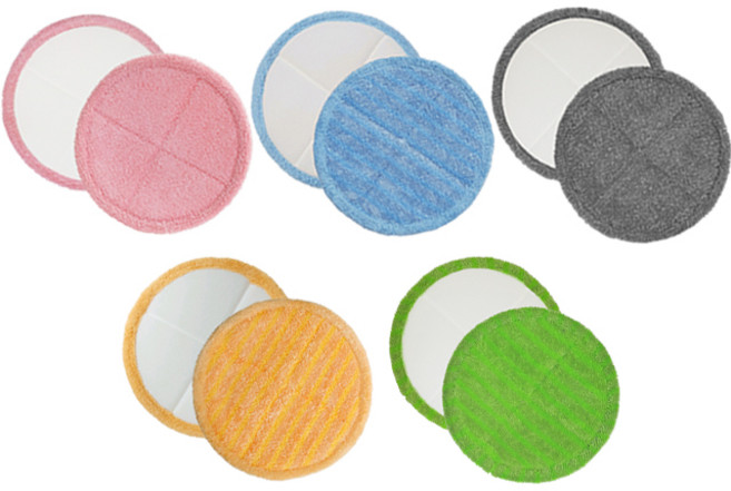 삼성제트 비스포크 청소기 극세사 물걸레 패드 리필 호환 극세사 걸레 (직경 15cm~16cm), 15cm~16cm 파랑색, 2세트