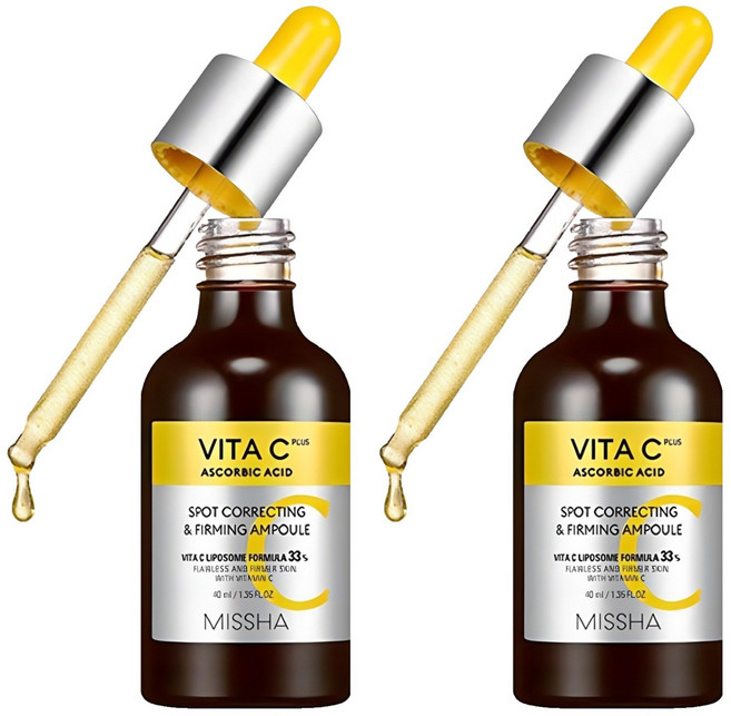 미샤 비타씨플러스 잡티씨 탄력앰플, 40ml, 2개