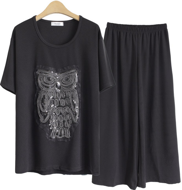 민트위니 여성 반팔 바지세트 빅사이즈 트레이닝세트 투피스세트 상하의 세트