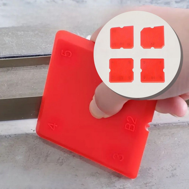 실리콘 헤라 코킹 스크래퍼 4종 세트 욕실 창틀 타일 줄눈 시공 마감 도구 틈새 메꿈 셀프 DIY enj+7458Bo