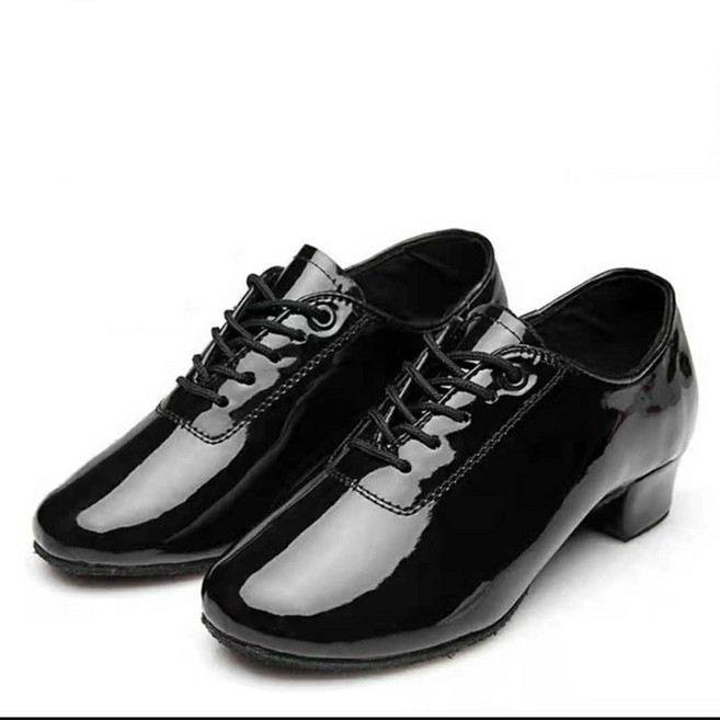 남성 라틴댄스화 남성 퓨어 모던 슈즈 댄스화, 260, 에나멜블랙