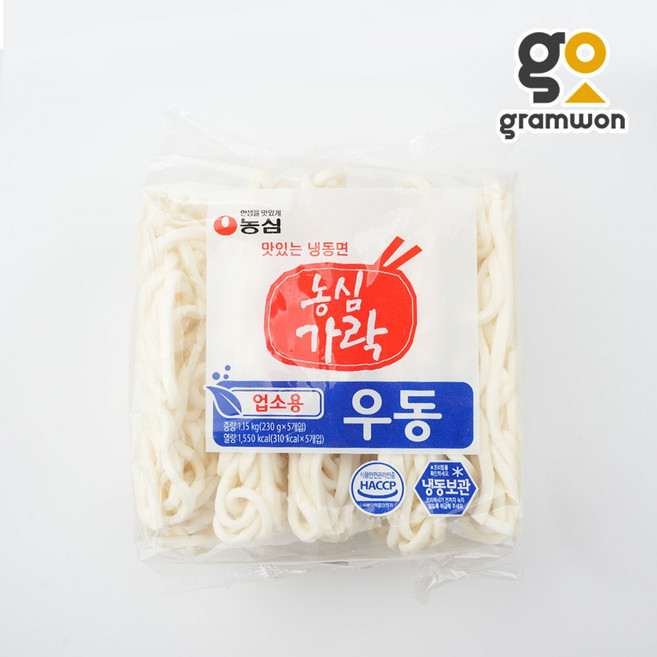 농심 가락 우동면 230g 5개입 사누끼 우동 사리 냉동