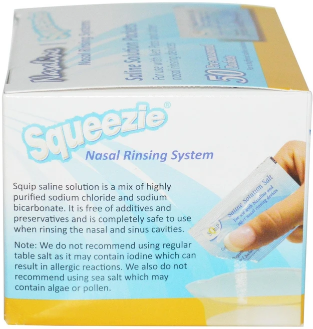 스큅 프로덕트 나살라인 염분 사전 측정 패킷 - 50개입 Squip Products Nasaline Salt Pre-Measured Packets - 50 Packets, 1개 - 쿠팡