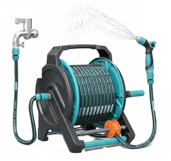 자동 정리 수도물 고압 유지 호스 분사기 머스코 J18FWO, 50미터