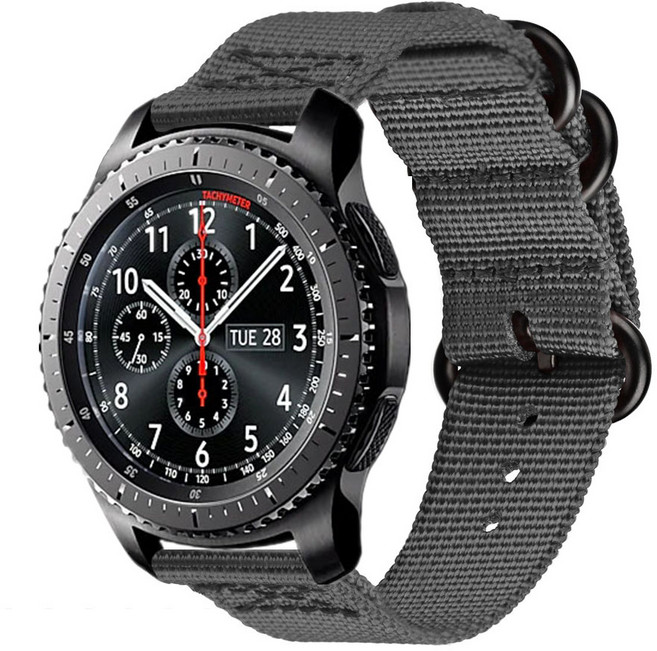 오버기어 갤럭시 워치4 5 40mm 42mm 44mm 45mm 46mm 나토 스트랩, N-2 그레이, 1개