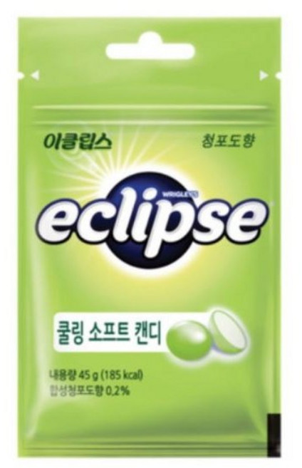 이클립스 쿨링 소프트 캔디 청포도향, 45g, 2개