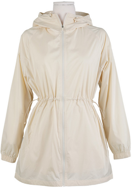 [이지바이] 여성 바람막이 롱 자켓_캔디팝 초경량 후드 집업 간절기 점퍼 아우터