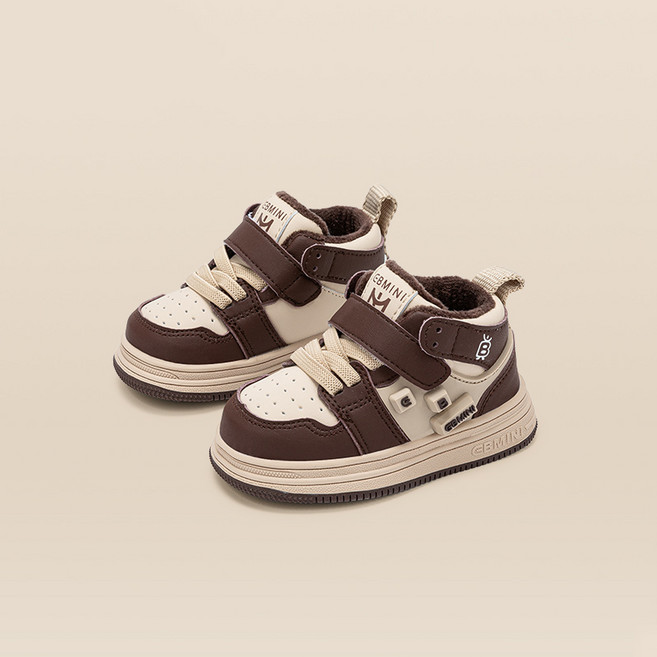 알엠티 아동용 보드 슈즈 소프트 미끄럼방지 어린이화 털운동화 경량 유아화E53171