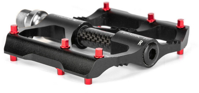 MTB 티타늄 자전거 페달 3베어링 초경량 200g 평페달, 1개