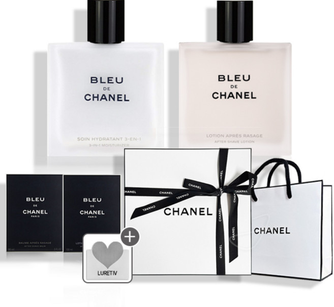 [샤넬 옴므] 샤넬 블루 드 샤넬 애프터 쉐이브 스킨 로션 (남성용) 옴므 2종 세트 백화점 무료 BOX 선물포장+선물카드+샤넬쇼핑백, 1개, 100ml
