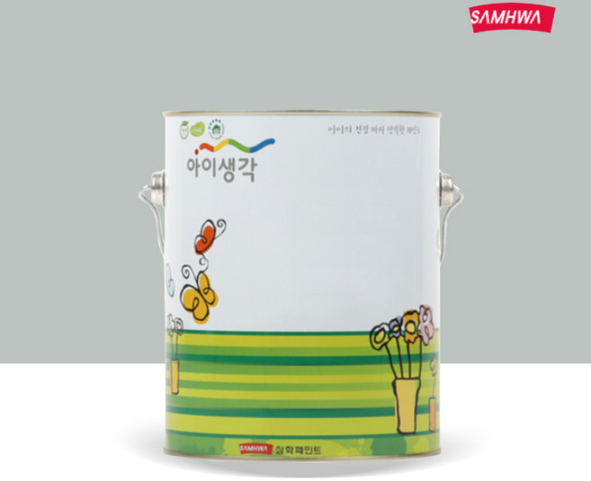 아이생각 수성 무광 페인트 4L, 클라우디 그린(SH S 2005-B80G), 1개