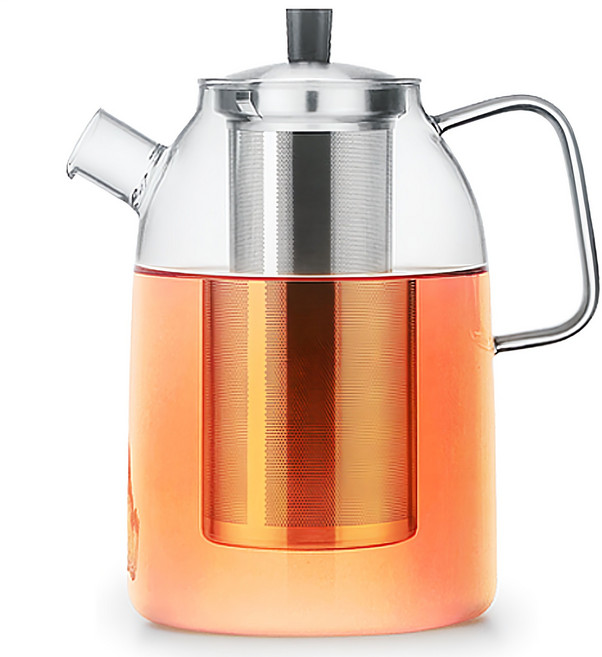 사마도요 직화 스텐필터 내열유리 티포트 TZ005, 2L, 1개