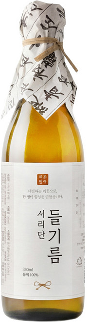 서리단 저온압착 들기름, 1개, 350ml