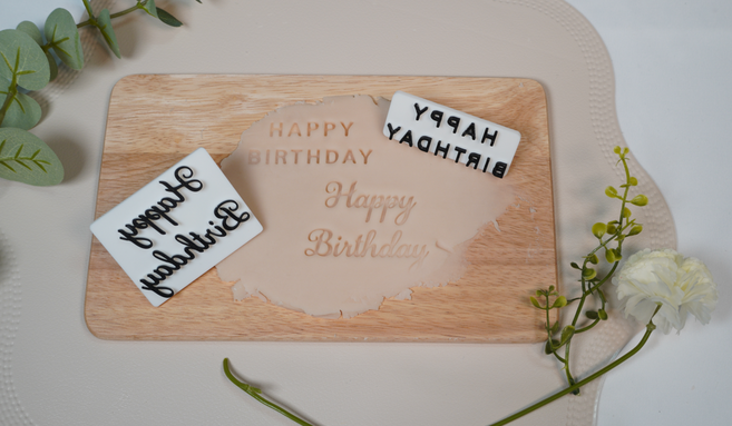 해피 벌스데이 글자 스템프 케이크 도장 앙금 떡케이크 떡도구, 1개, B