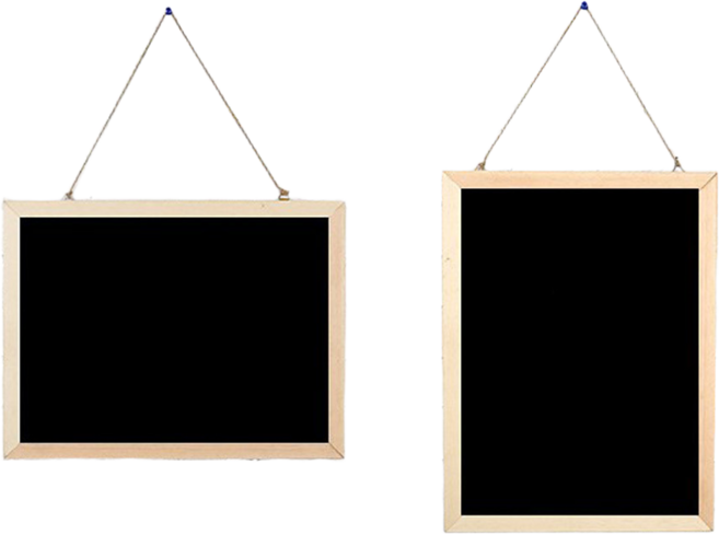 30X40cm 벽에 거는 중형 블랙 메뉴 보드