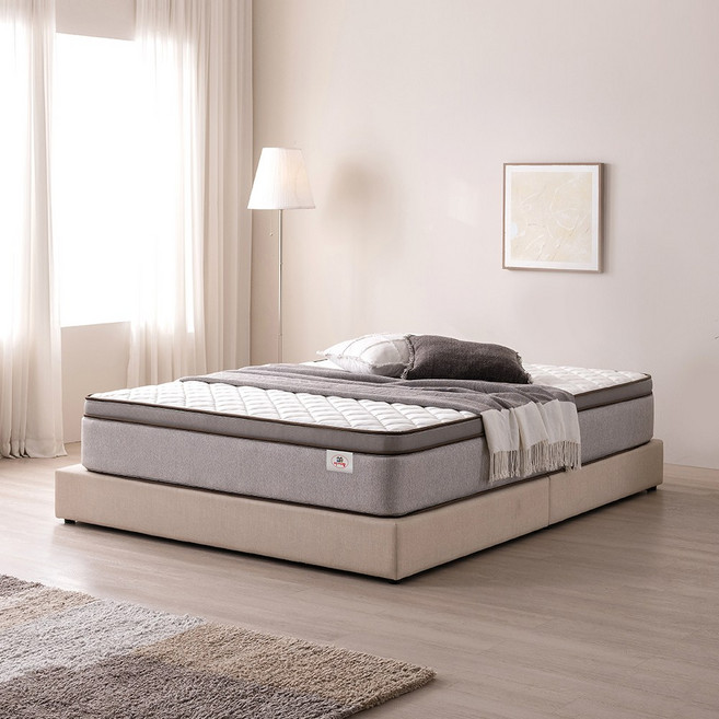 아씨방가구 소프트 유로탑 40T 독립 매트리스 K, 웜그레이