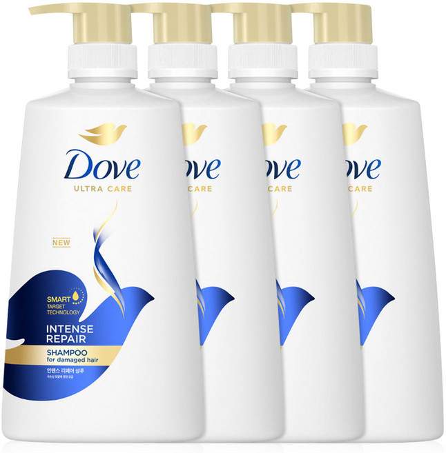 도브 인텐스 리페어 샴푸, 680ml, 4개