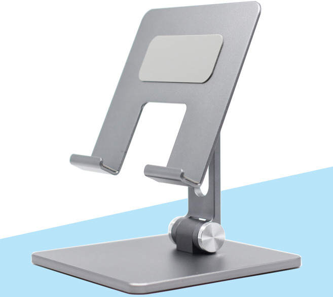 프리미엄 태블릿 아이패드 거치대 받침대 스탠드 휴대용 드로잉 필기 굿밸류, 그레이, 1개