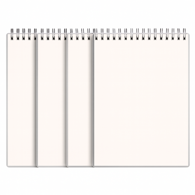 [어반굿즈] 상철 스프링 A5 무선 무지 노트 80매 4권, 4개