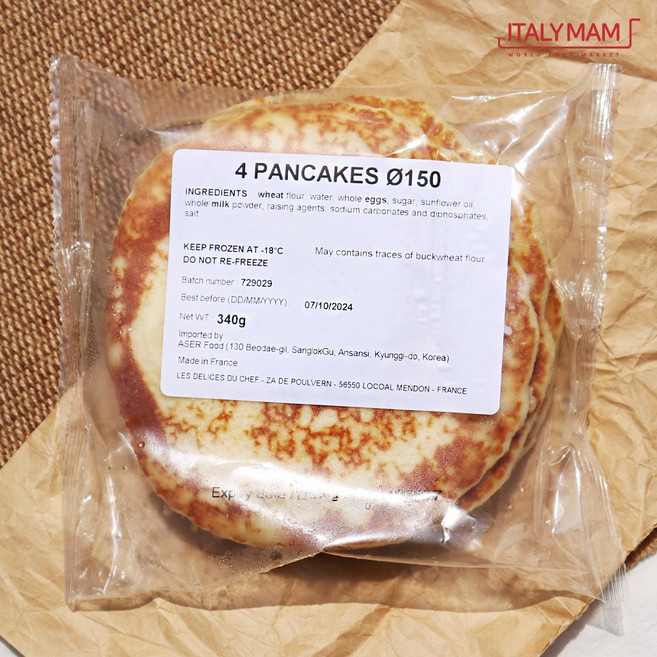 디보트코리아 팬케이크 15CM 340G (85G×4개입), 1개