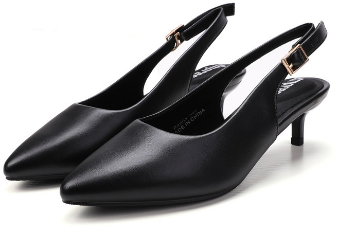 엠프리스 EP-S3 슬링백 샌들 펌프스힐 블랙 3cm 210mm-255mm