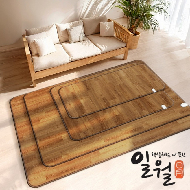 일월 프리미엄 사계절 방수 장판 거실용 전기매트, 일월전기중형(140x183cm)